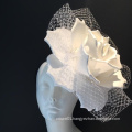 Large White Flower Fascinators For Ladies - Diner en Blanc -Rose Headband